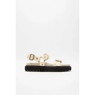 ACNE STUDIOS Acne Studios Leather Buckle Sandal | Beige
