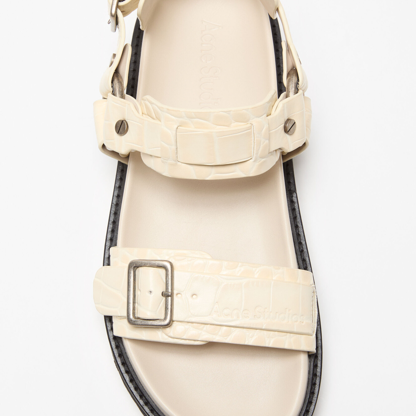 ACNE STUDIOS Acne Studios Leather Buckle Sandal | Beige