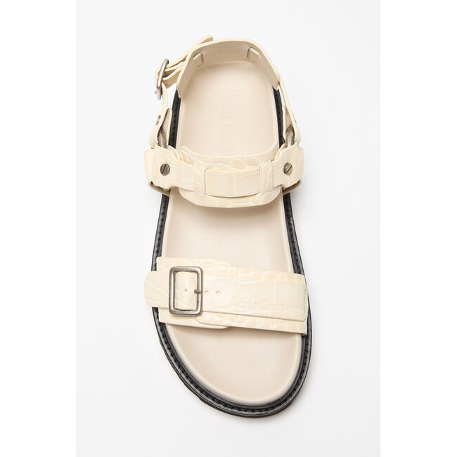 ACNE STUDIOS Acne Studios Leather Buckle Sandal | Beige