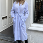 6397 Collarless Shirtdress | Blue Check