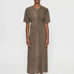 6397 Sunbleached Draped Dress | Army