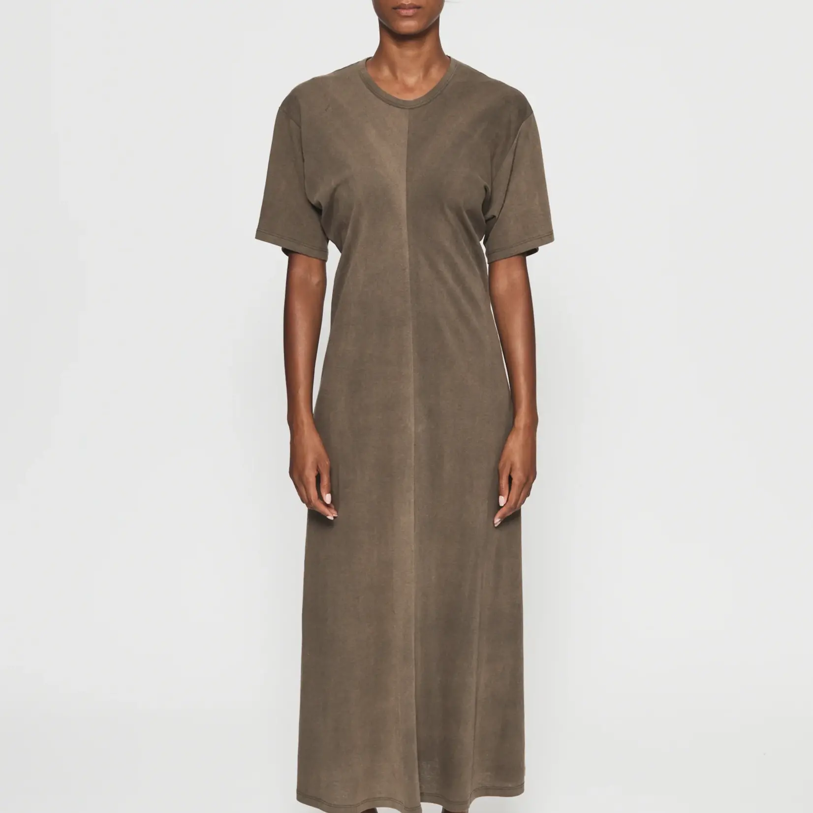 6397 Sunbleached Draped Dress | Army