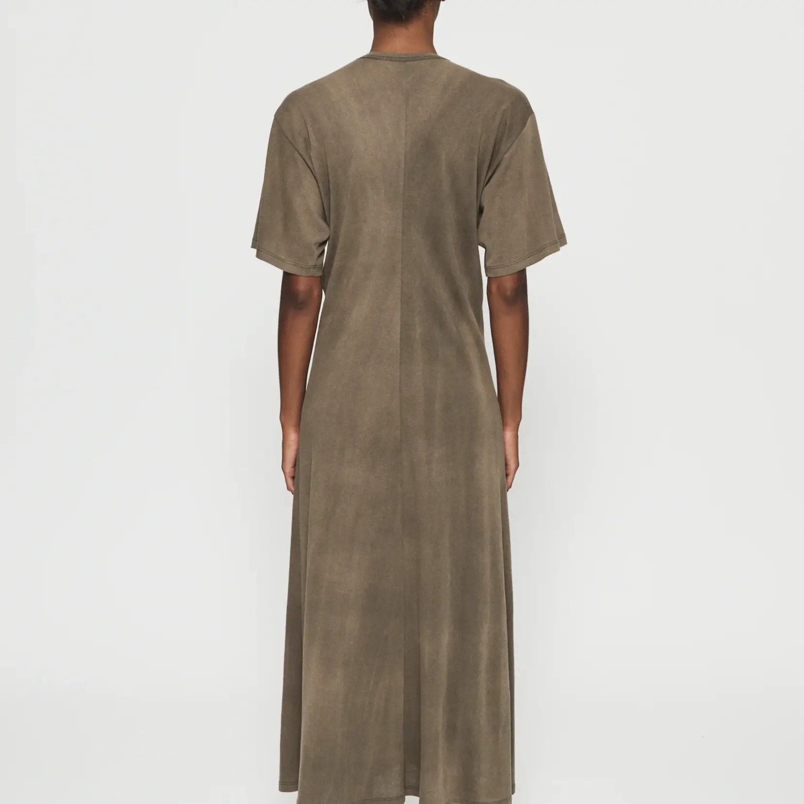 6397 Sunbleached Draped Dress | Army