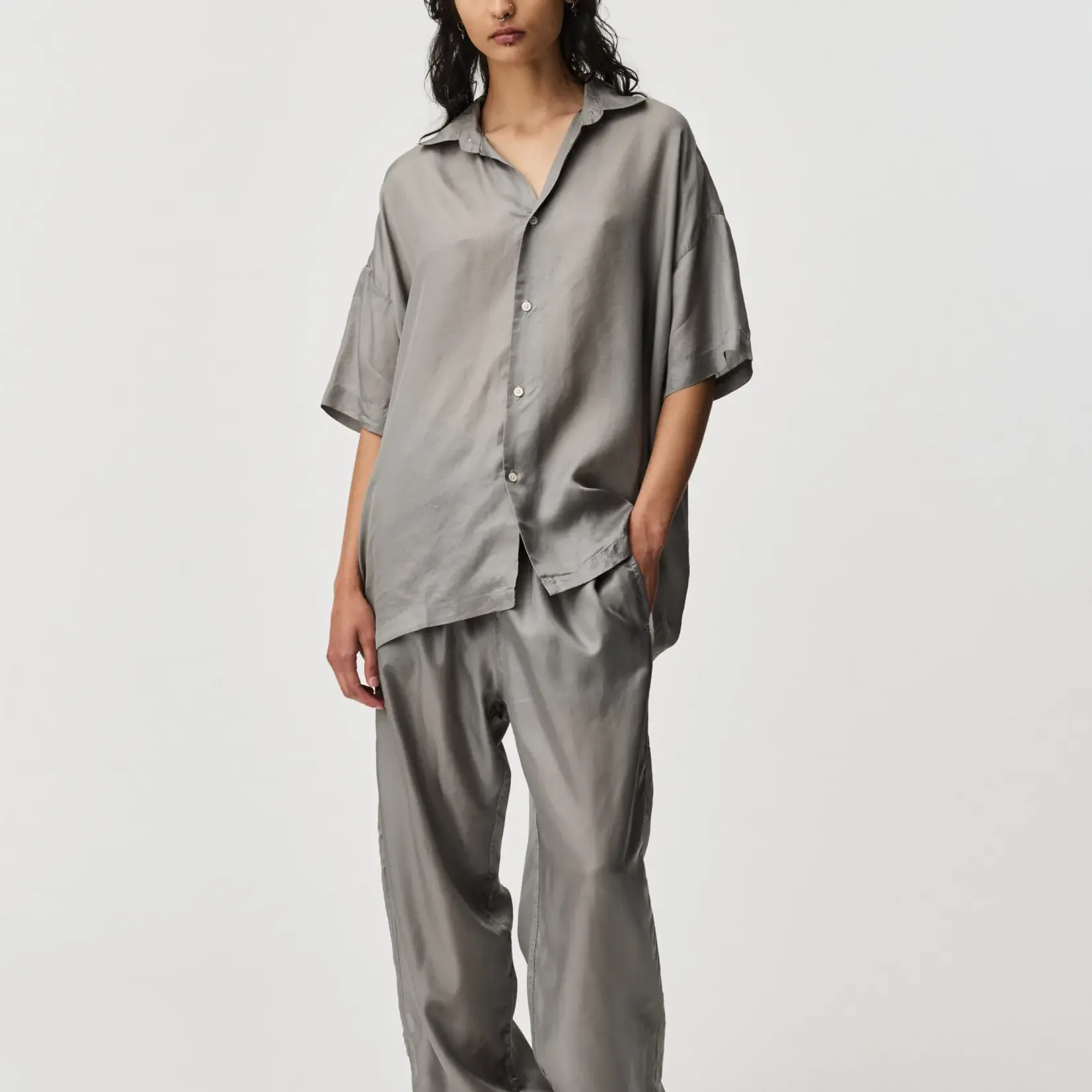 ADNYM ADNYM Suri Shirt | Grey Cupro