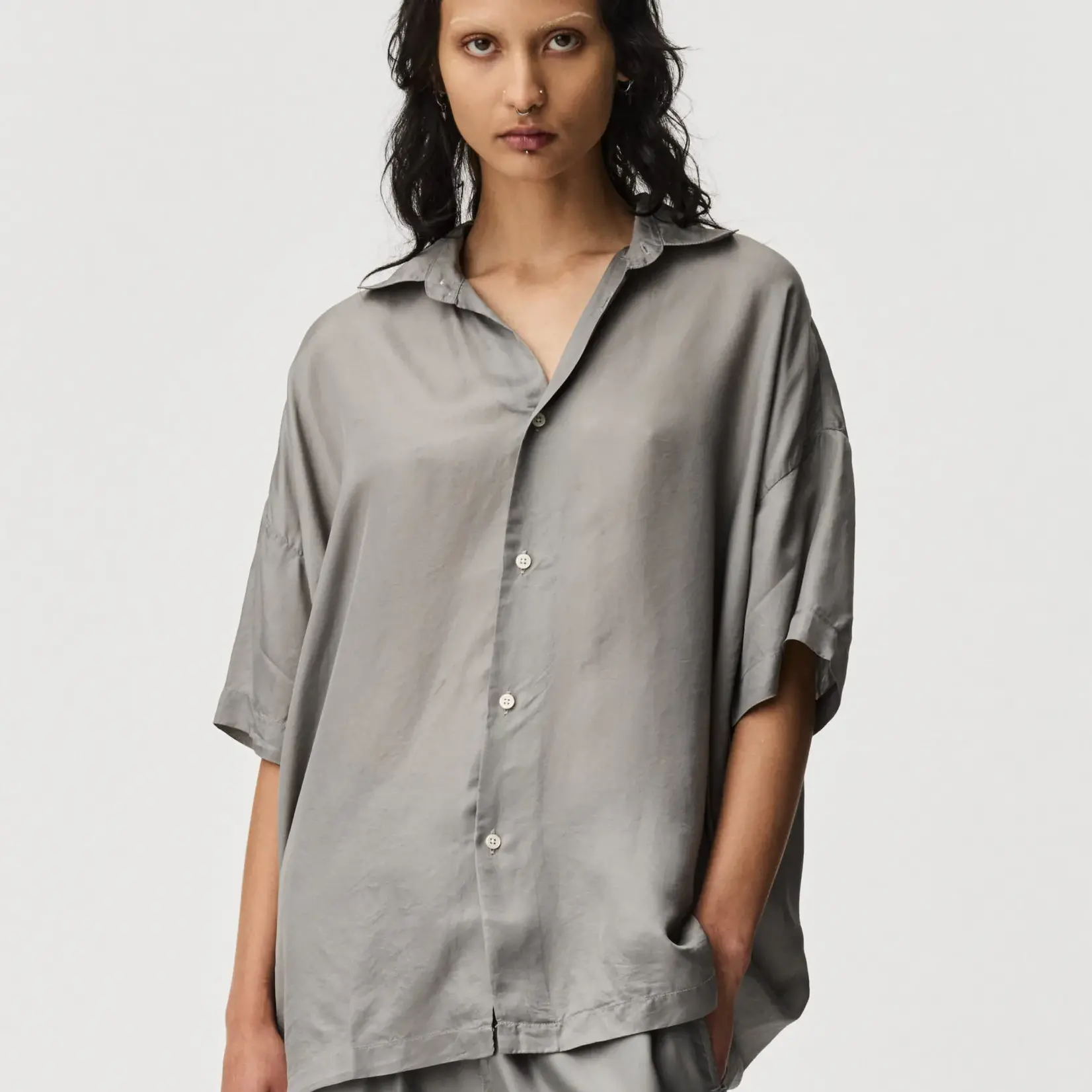 ADNYM ADNYM Suri Shirt | Grey Cupro