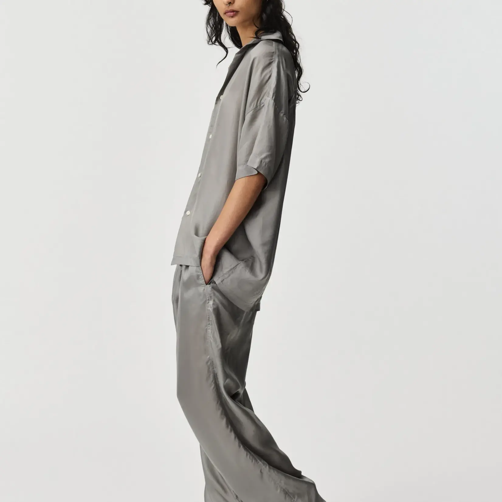 ADNYM ADNYM Suri Shirt | Grey Cupro