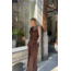 Christian Wijnants Wide Leg Pleat Pants with Back Zip | Mahogany
