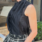 CHRISTIAN WIJNANTS Christian Wijnants toru sleeveless top ,black stripe