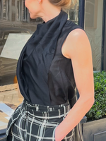 CHRISTIAN WIJNANTS Christian Wijnants toru sleeveless top ,black stripe