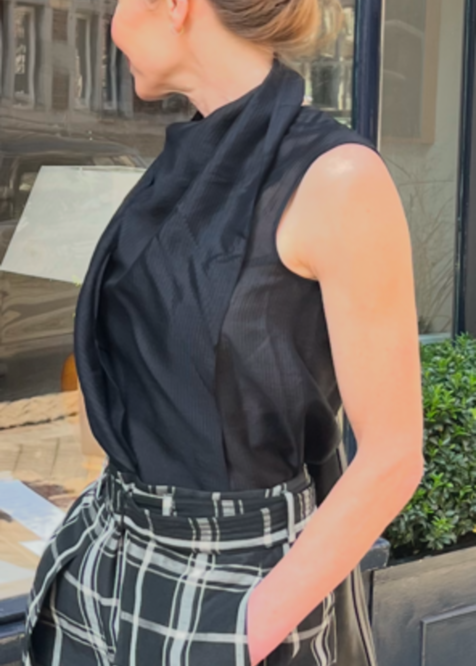 CHRISTIAN WIJNANTS Christian Wijnants toru sleeveless top ,black stripe