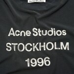 ACNE STUDIOS Acne studios logo tee ,faded black