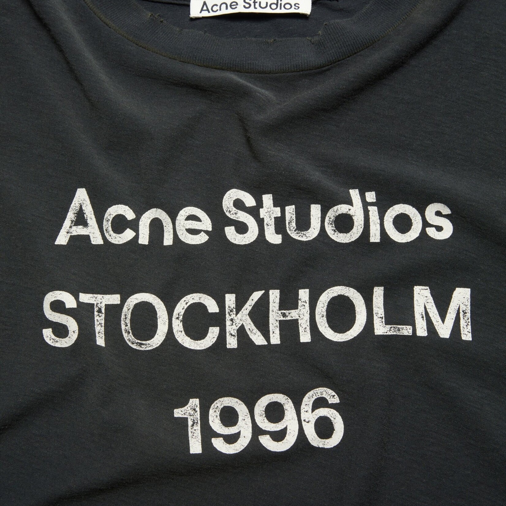 ACNE STUDIOS Acne studios logo tee ,faded black