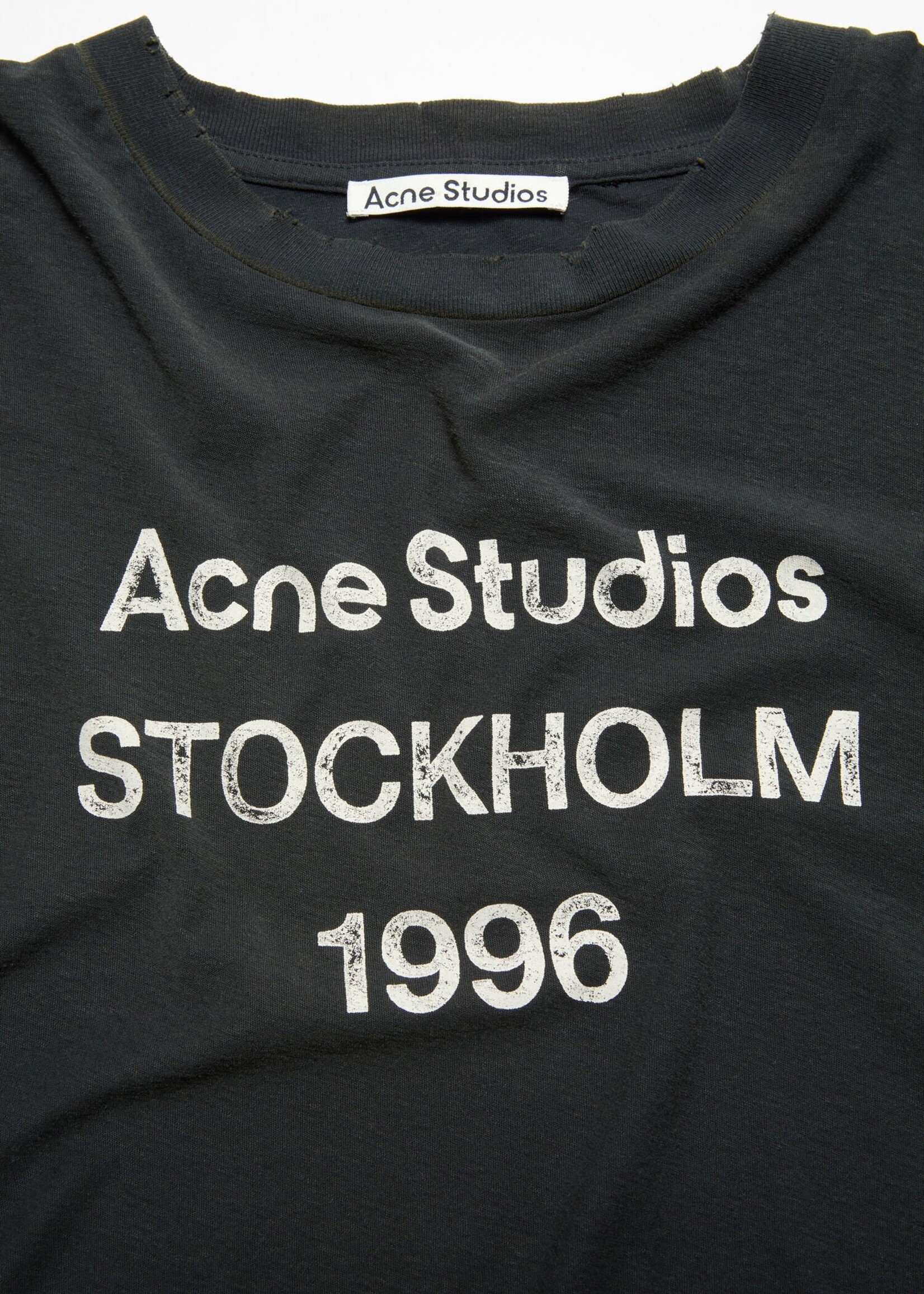 ACNE STUDIOS Acne studios logo tee ,faded black