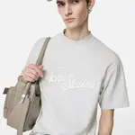 ACNE STUDIOS Acne studios embroided logo tee,pale grey melange