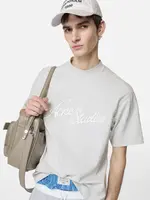 ACNE STUDIOS Acne Studios Embroidered Logo Tee | Pale Grey Melange