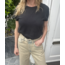 Just a T O-neck Short Sleeve | Onyx