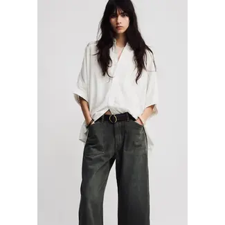 DENIMIST Denimist Boxy Cuffed Shirt | White