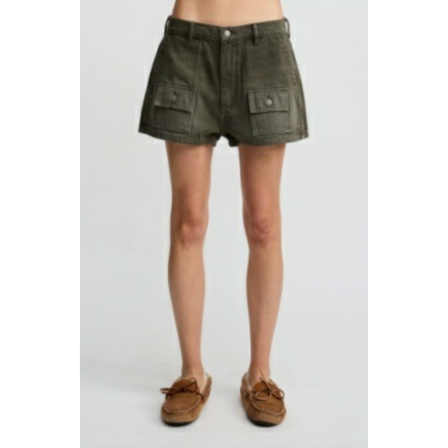 Denimist Kylie Utlity Short | Vintage Dark Olive