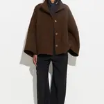 CHRISTIAN WIJNANTS Juwano Double Face Jacket with Wide Sleeve | Chestnut