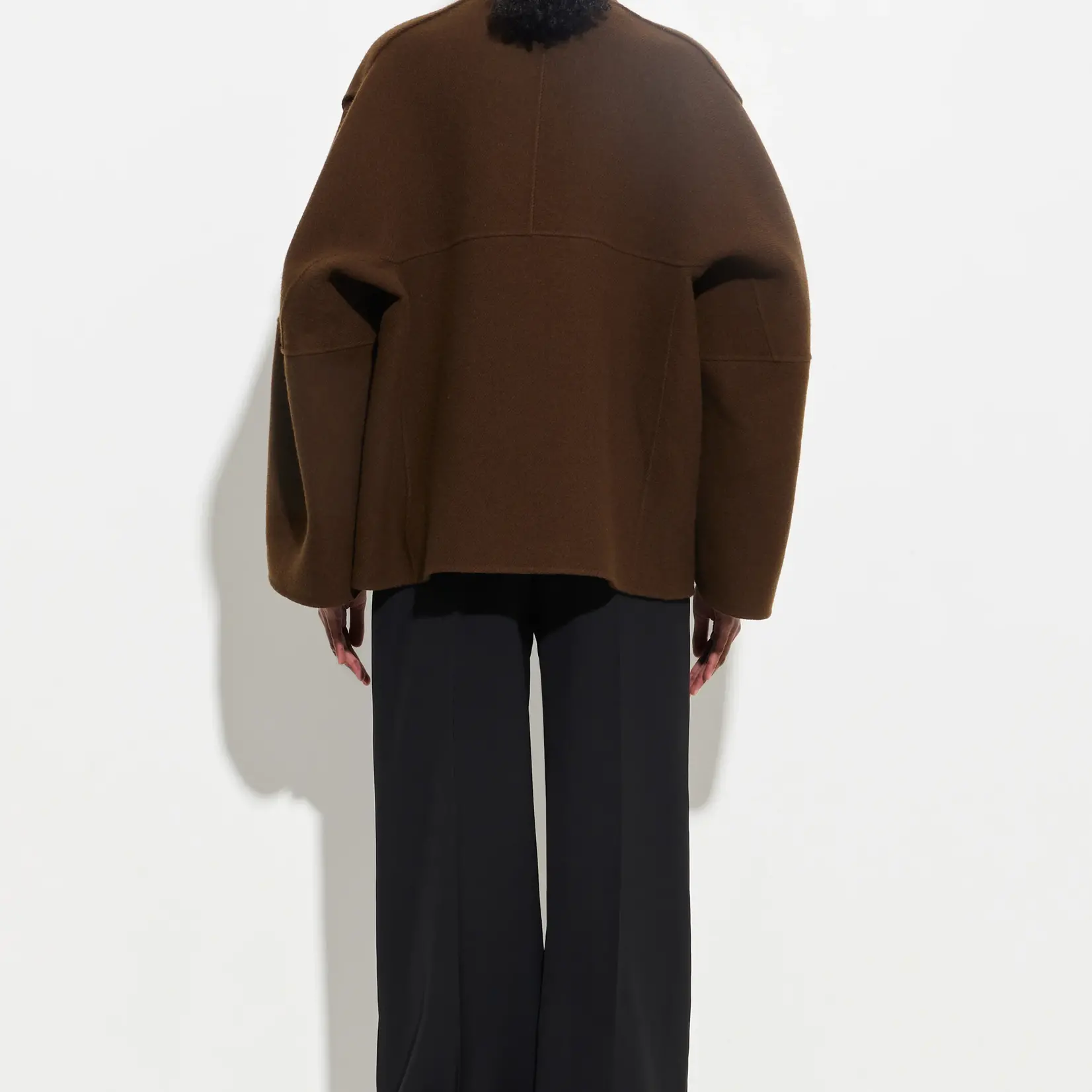 CHRISTIAN WIJNANTS Juwano Double Face Jacket with Wide Sleeve | Chestnut 38