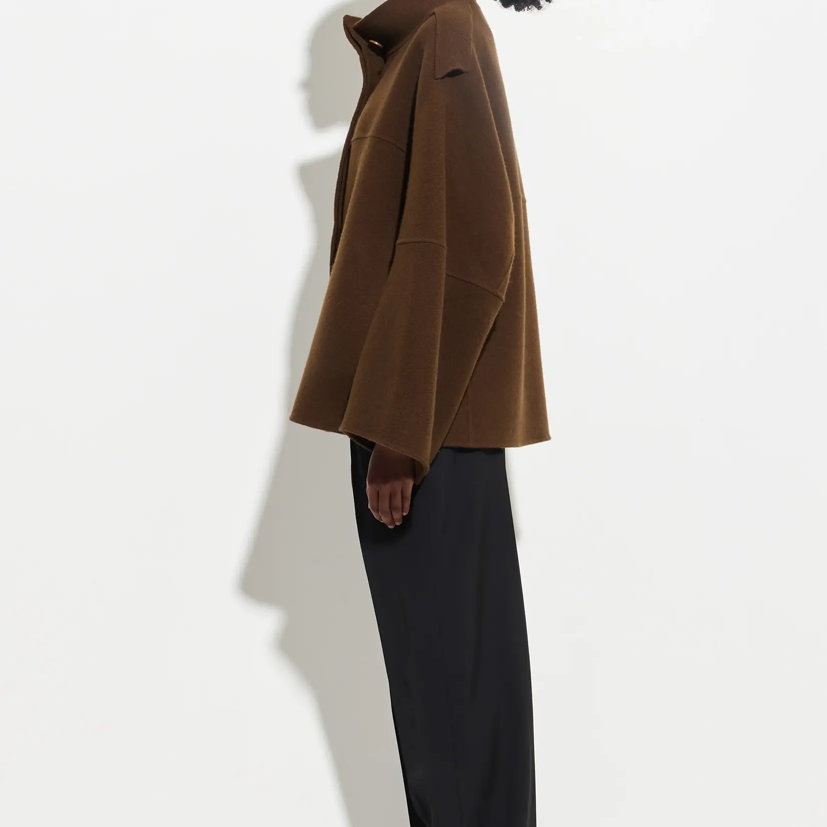 CHRISTIAN WIJNANTS Juwano Double Face Jacket with Wide Sleeve | Chestnut 38