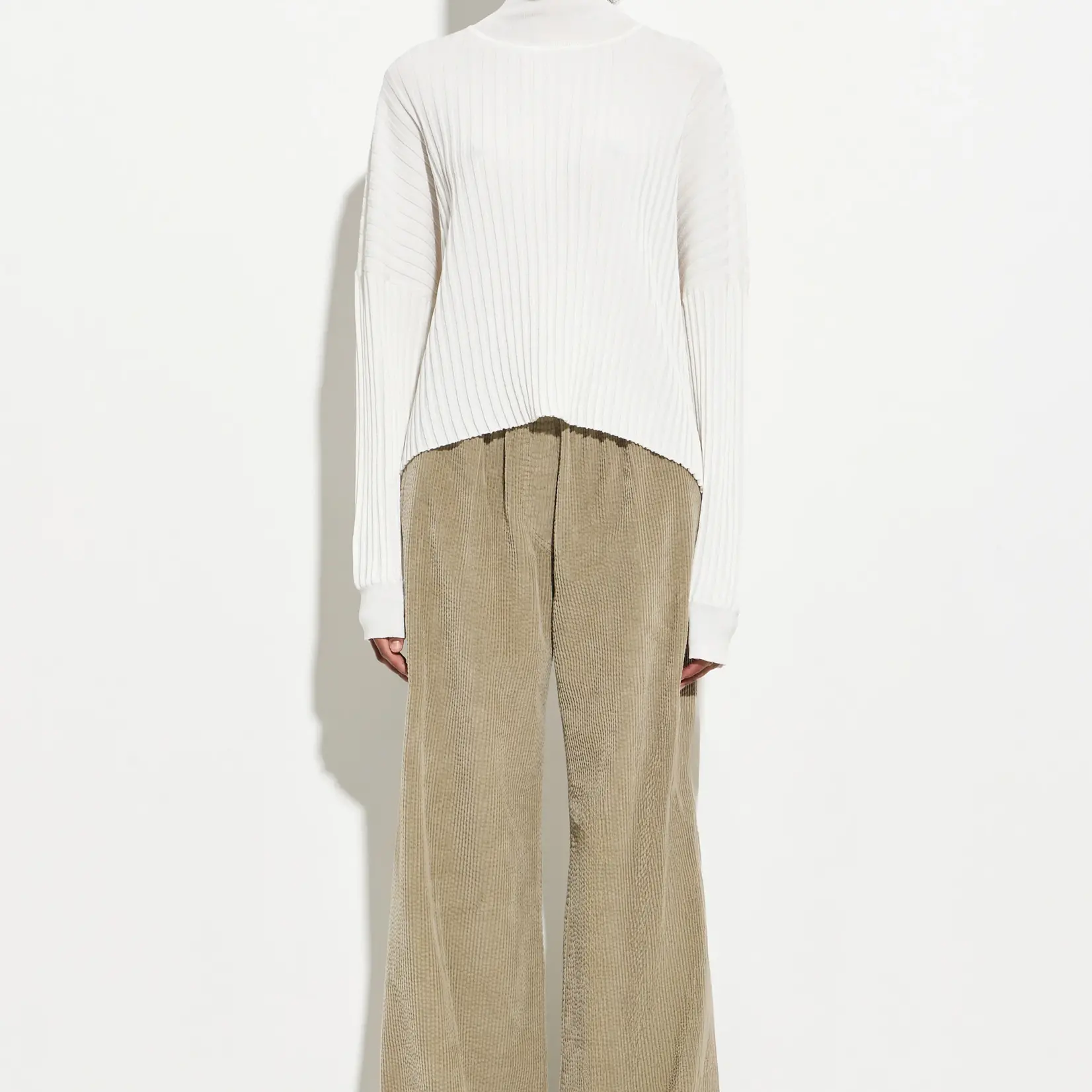 CHRISTIAN WIJNANTS Padola Garment Dyed Wide Corduroy Pants | Sage