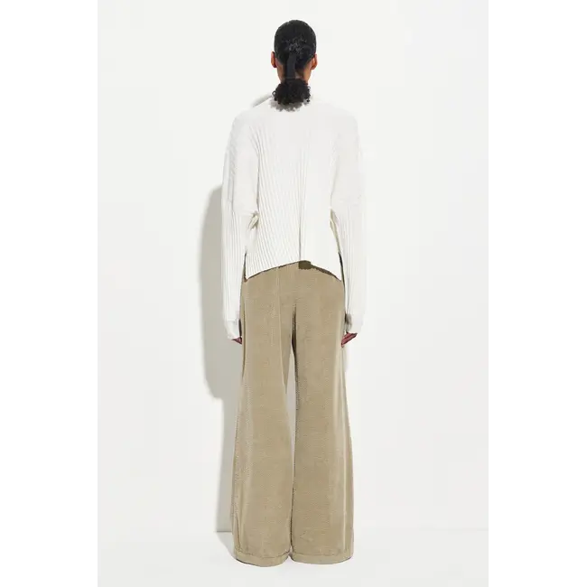 Padola Garment Dyed Wide Corduroy Pants | Sage