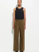 CHRISTIAN WIJNANTS Christian Wijnants paradisa garment dyed pleated trousers with belt,olive