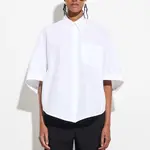 CHRISTIAN WIJNANTS Christian Wijnants tialle cropped puff sleeve shirt ,white