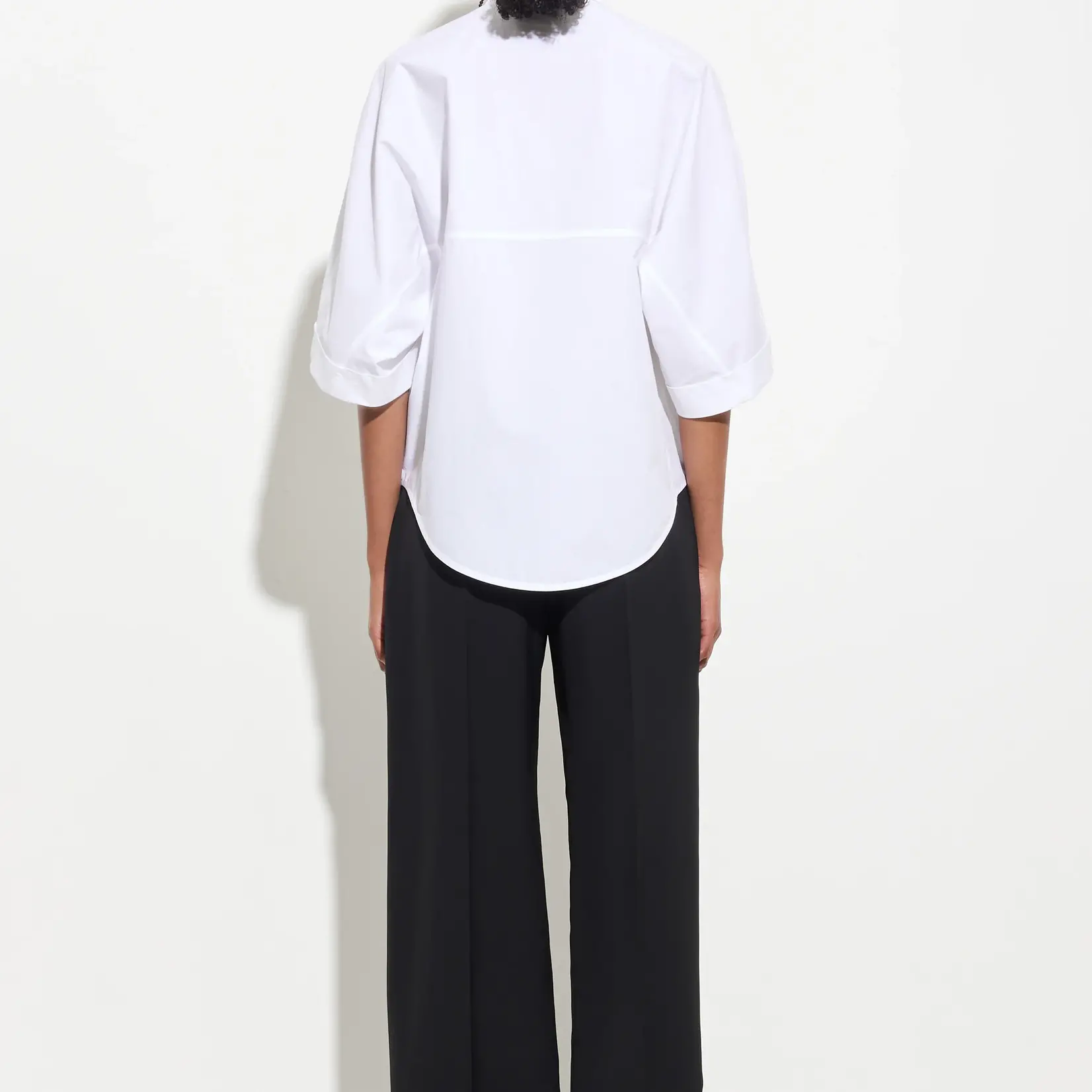 CHRISTIAN WIJNANTS Christian Wijnants tialle cropped puff sleeve shirt ,white