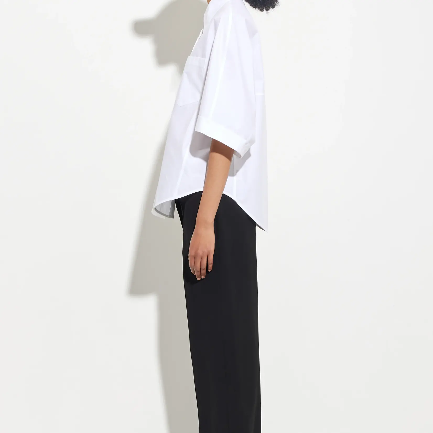 CHRISTIAN WIJNANTS Christian Wijnants tialle cropped puff sleeve shirt ,white