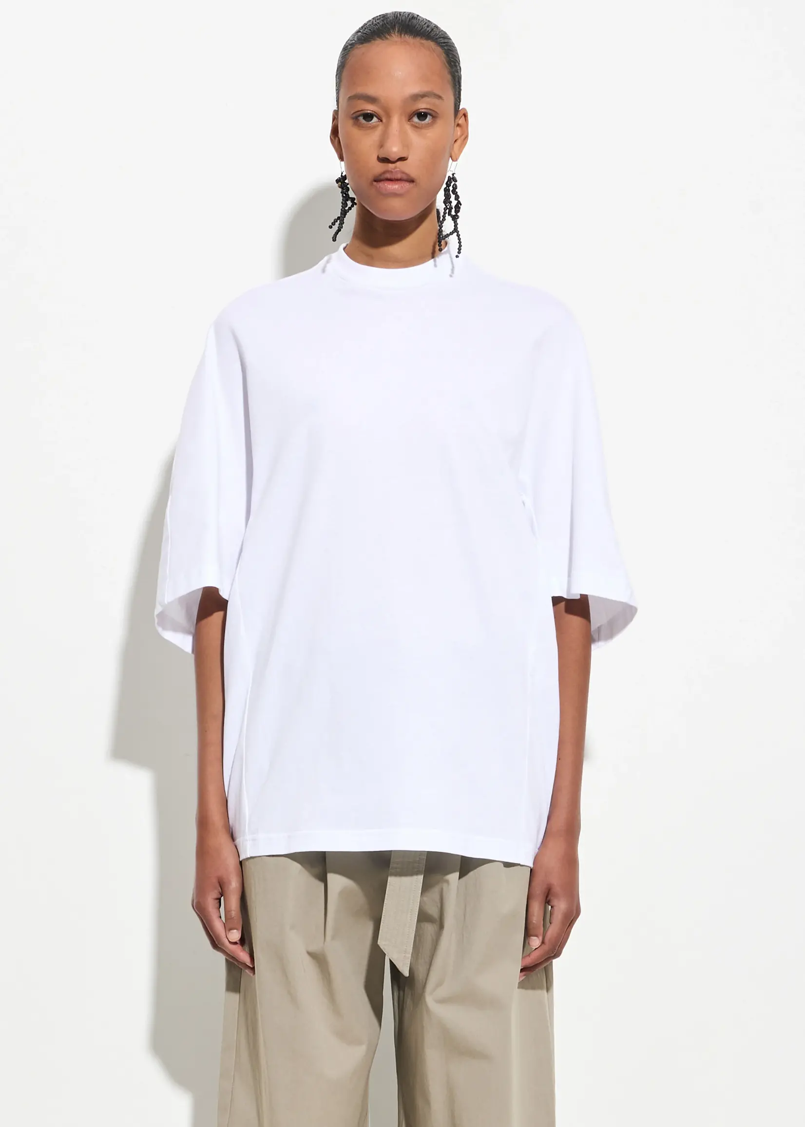 CHRISTIAN WIJNANTS Christian Wijnants Tiriani Short Sleeves Tee | White