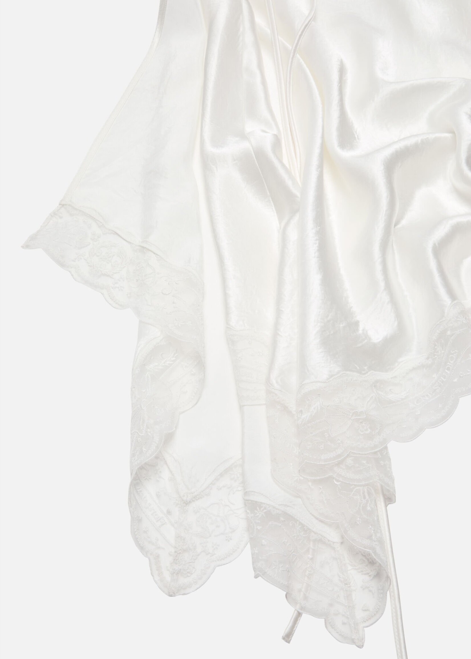 ACNE STUDIOS Acne studios satin lace dress ,white