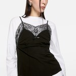 ACNE STUDIOS Acne studios lace strap blouse , black 36