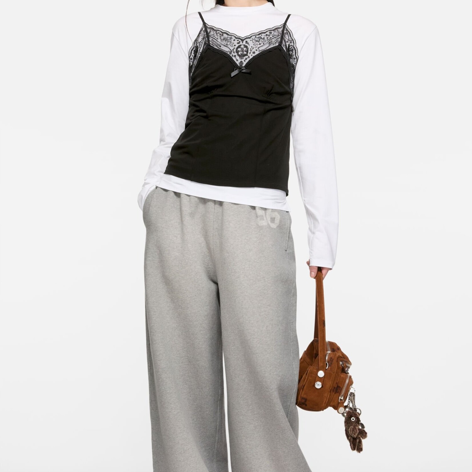 ACNE STUDIOS Acne studios lace strap blouse , black 36