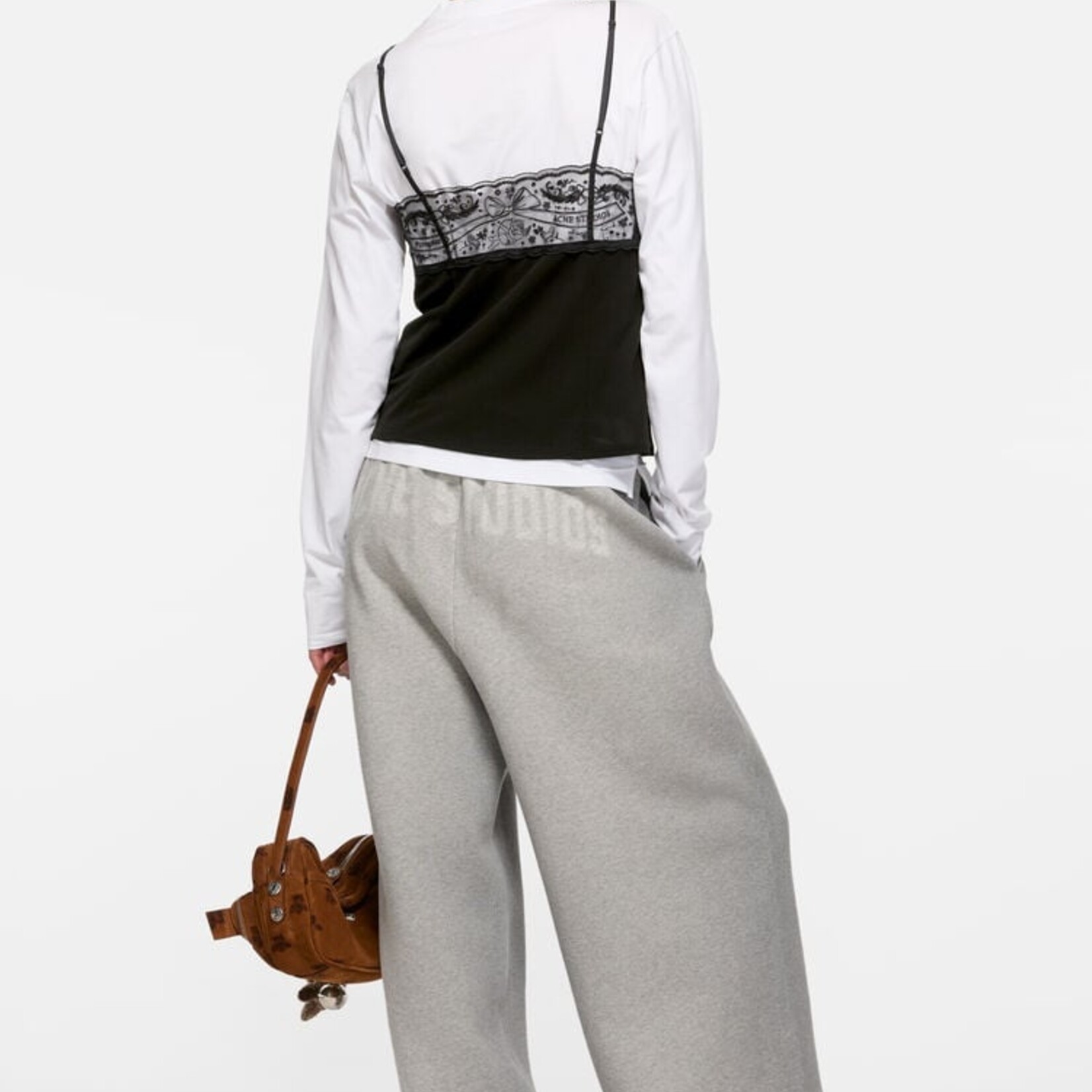 ACNE STUDIOS Acne studios lace strap blouse , black 36