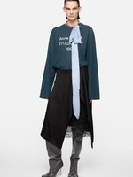 ACNE STUDIOS Acne studios layered satin skirt, black