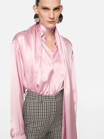 ACNE STUDIOS Acne studios layered satin blouse,pastel pink