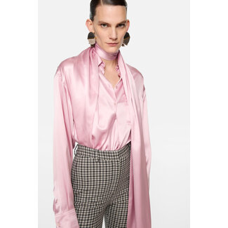 ACNE STUDIOS Acne Studios Layered Satin Blouse | Pastel Pink