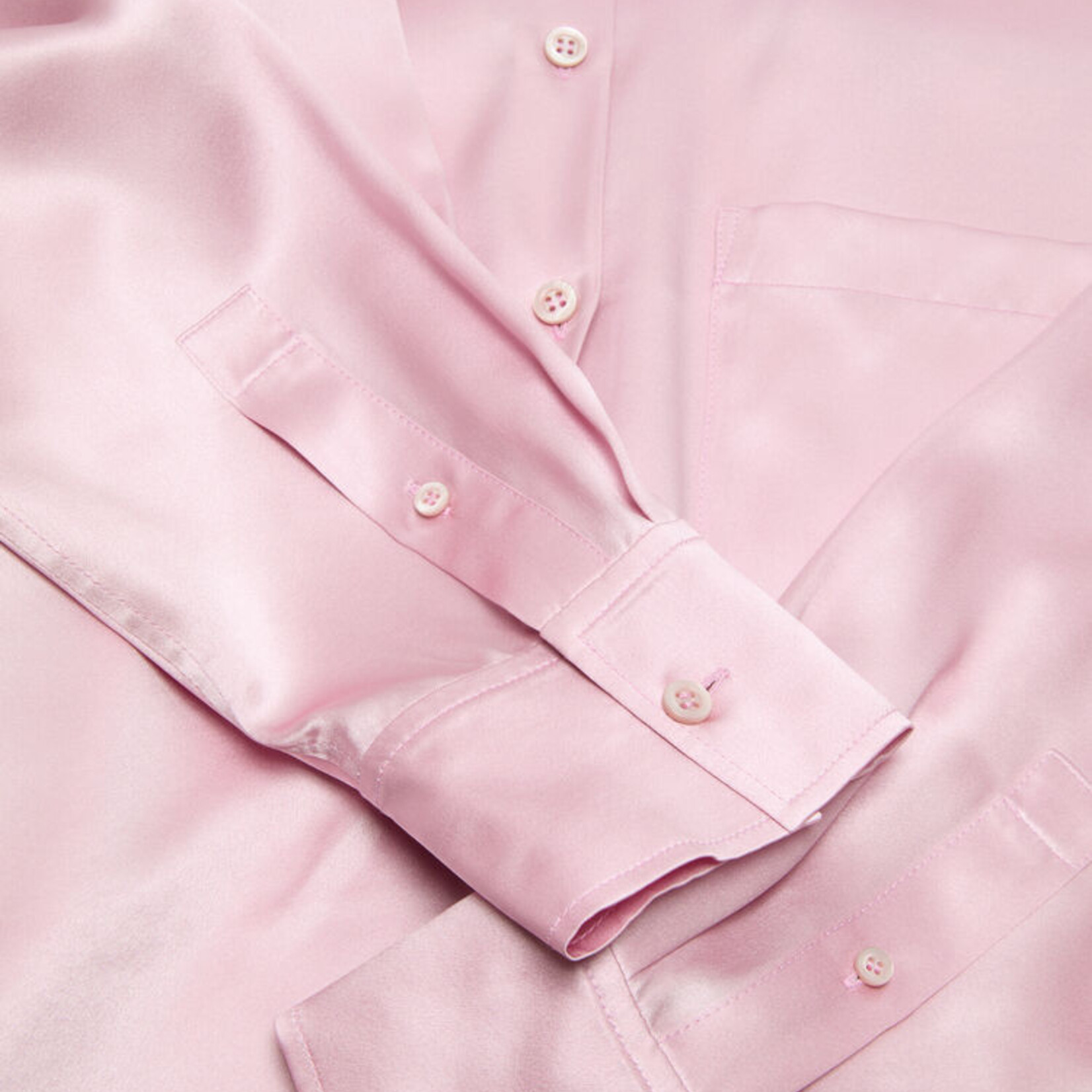 ACNE STUDIOS Acne studios layered satin blouse,pastel pink