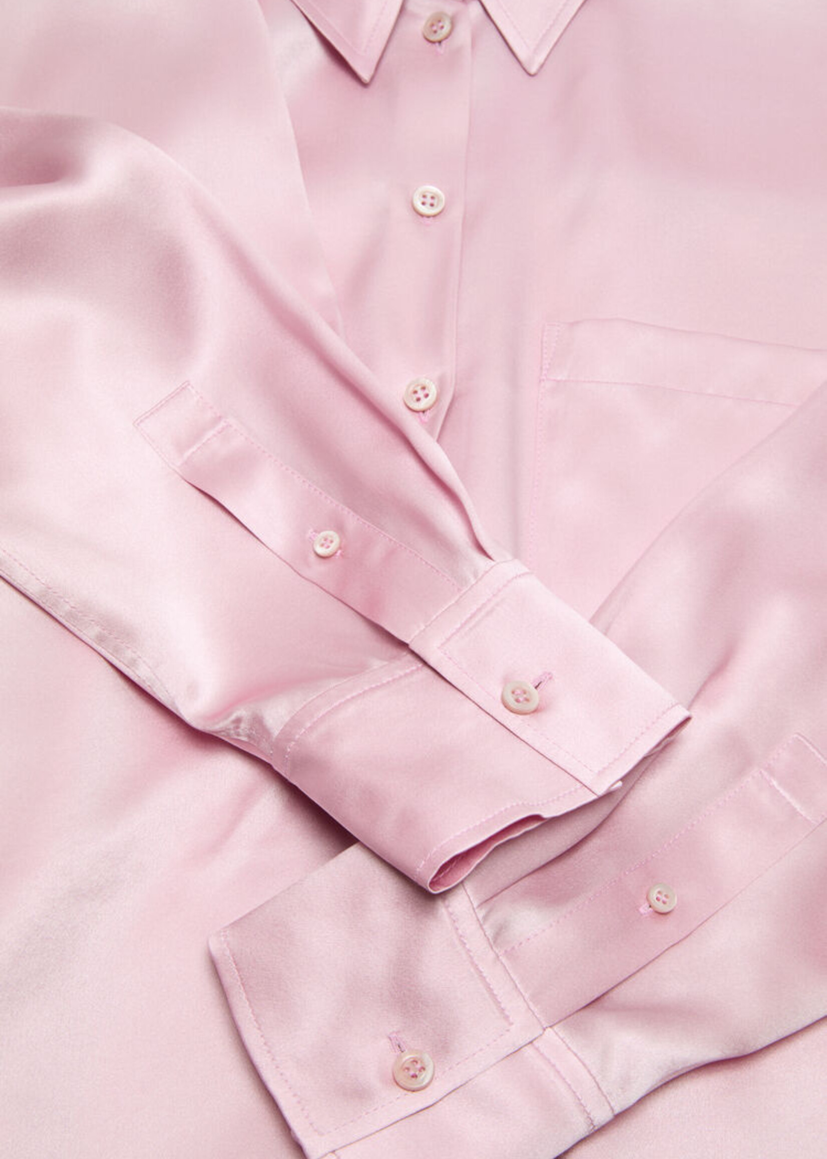 ACNE STUDIOS Acne Studios Layered Satin Blouse | Pastel Pink