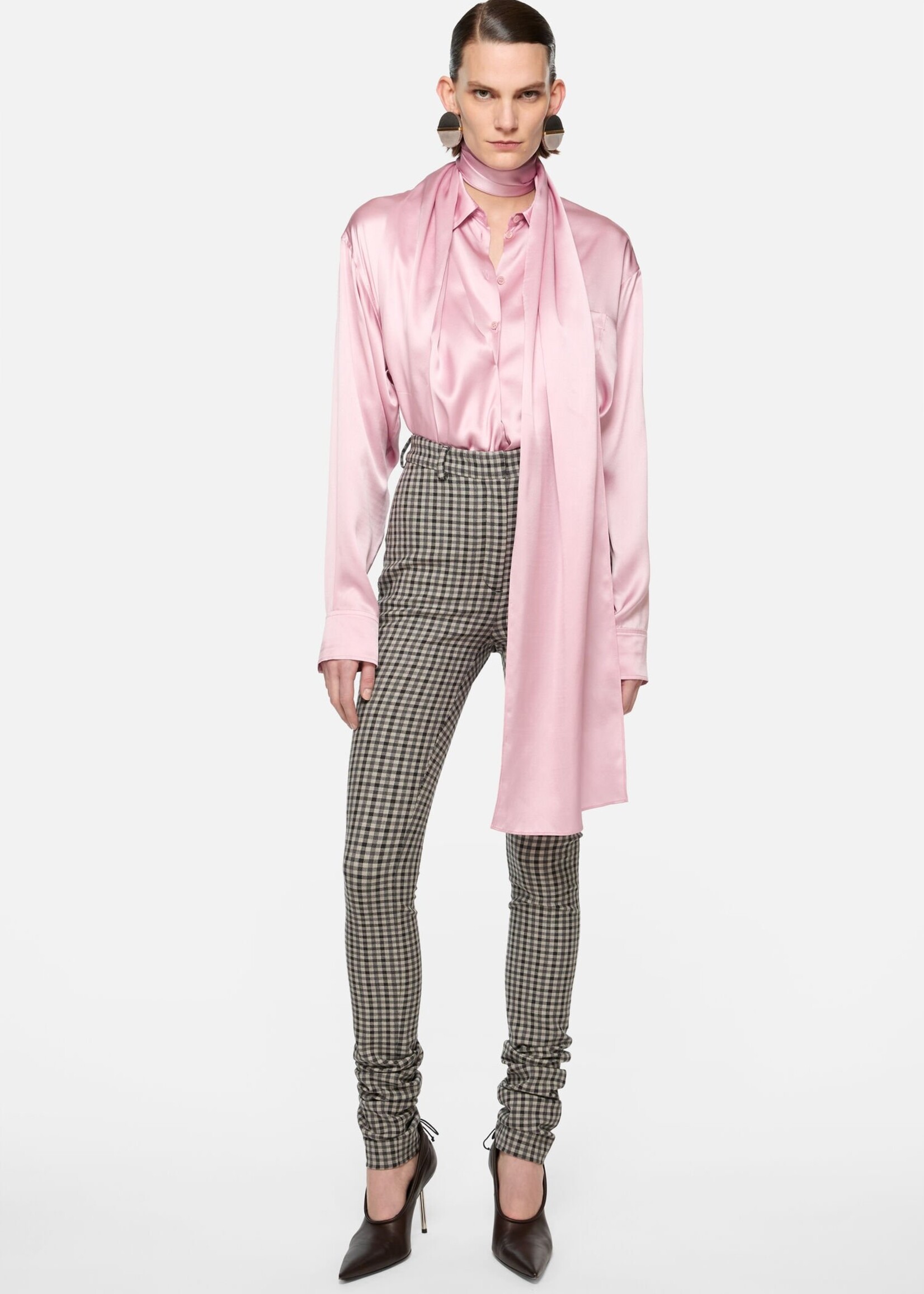 ACNE STUDIOS Acne Studios Layered Satin Blouse | Pastel Pink