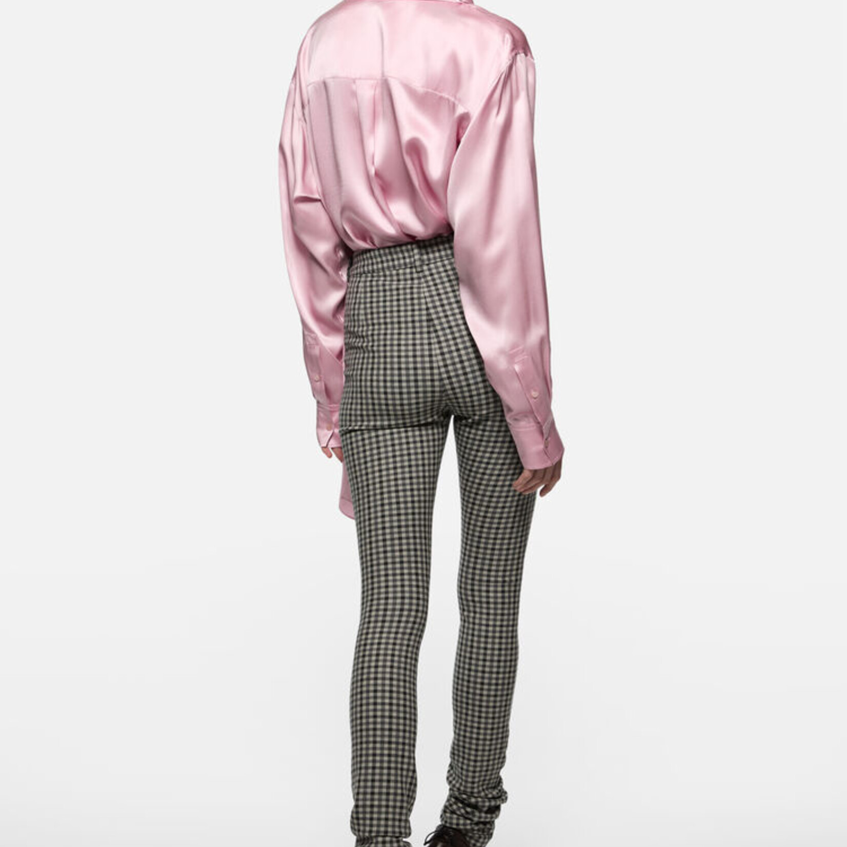 ACNE STUDIOS Acne studios layered satin blouse,pastel pink