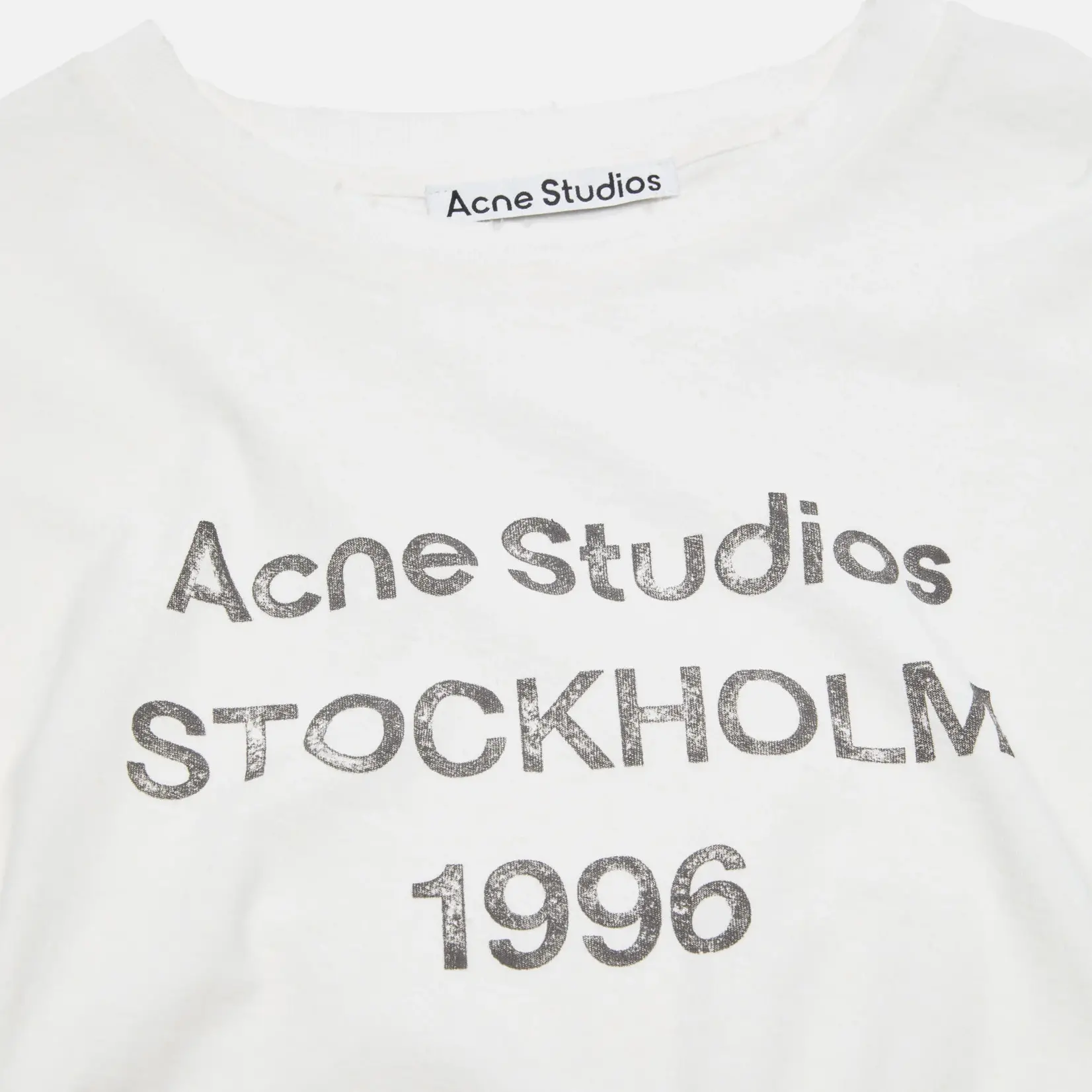 ACNE STUDIOS Acne studios logo t shirt ,off white