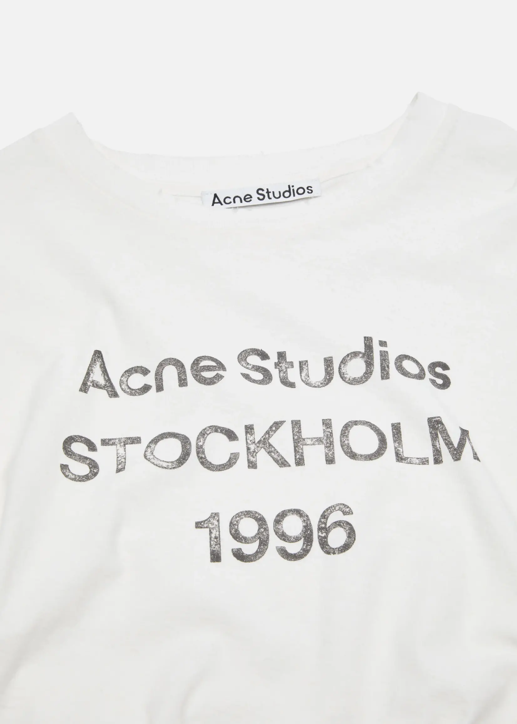ACNE STUDIOS Acne studios logo t shirt ,off white