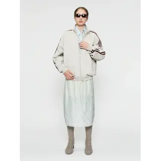 6397 6397 Fleecy Track Zip Up Putty