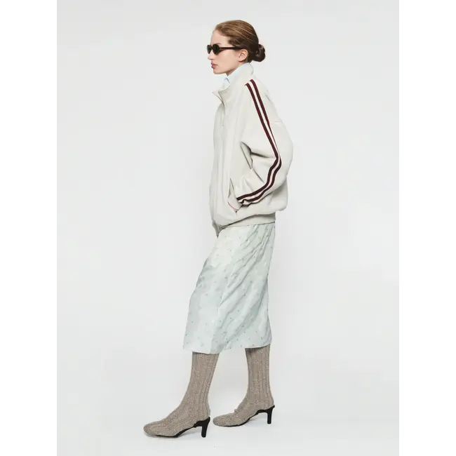 6397 6397 Fleecy Track Zip Up Putty