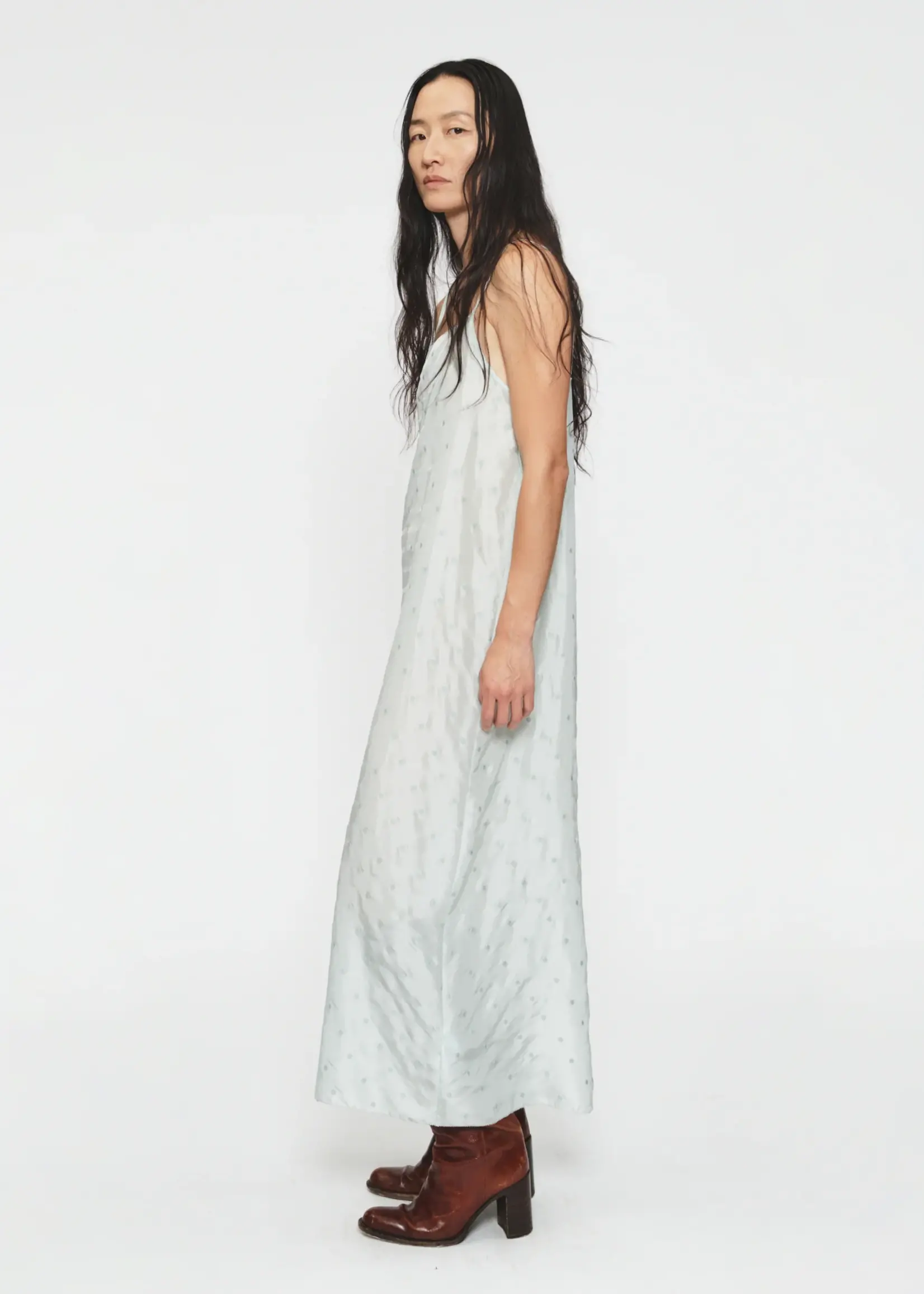 6397 6397 embroided dot apron dress,chlorine