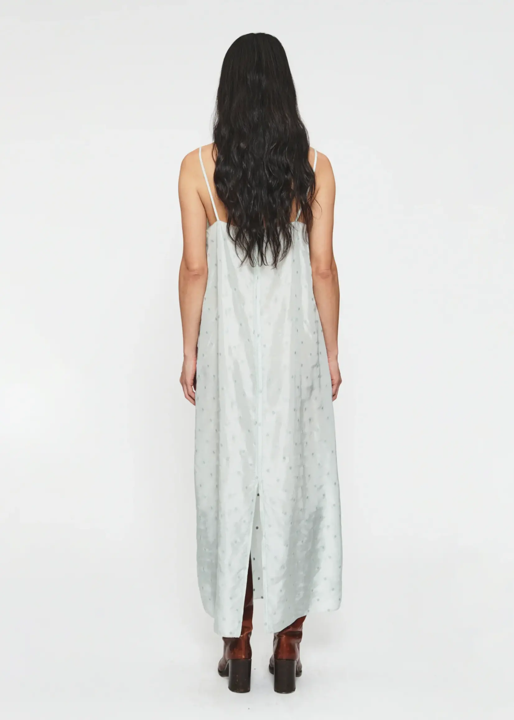 6397 6397 Embroided Dot Apron Dress | Chlorine