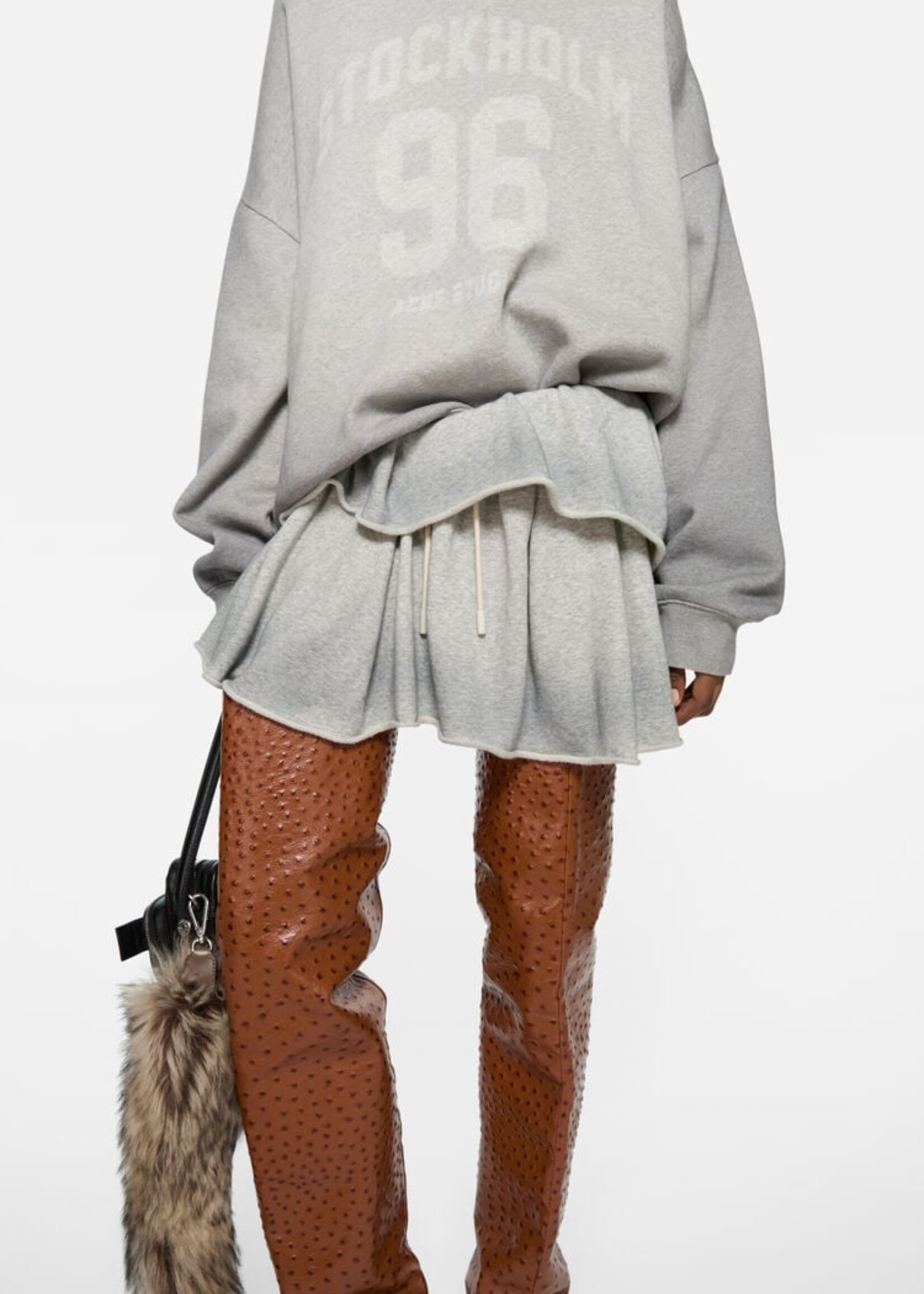ACNE STUDIOS Acne Studios Fleece Skirt | Grey Melange